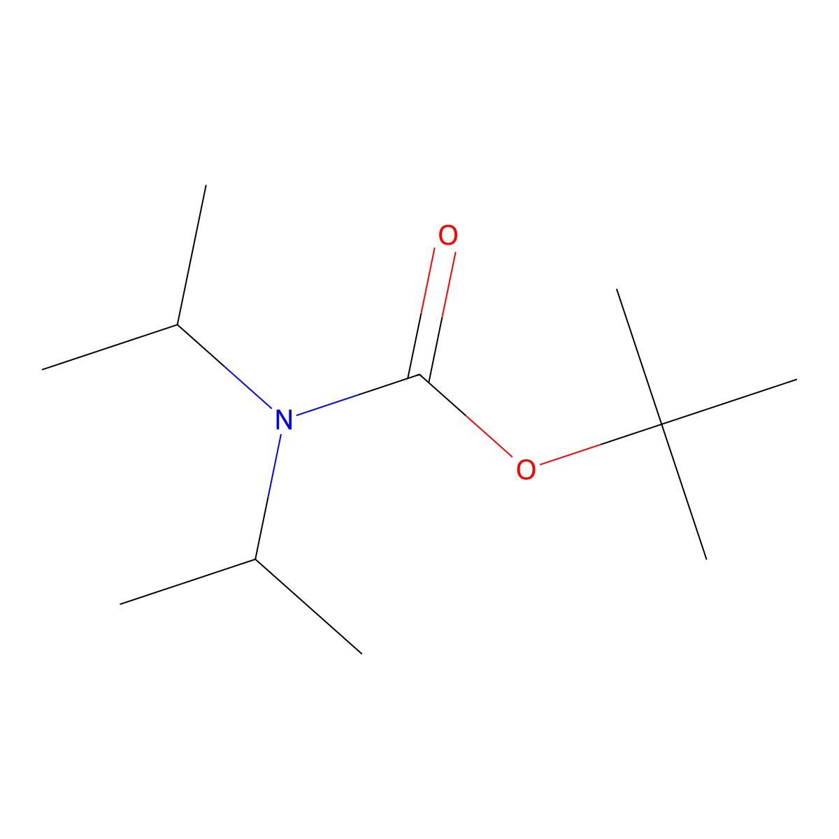 Tert-butyl N,N-diisopropylcarbamate molecular structure, CAS 105678-27-1