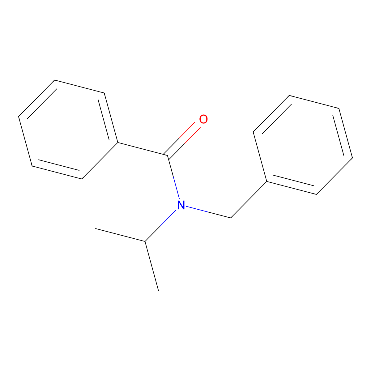 N-Benzyl-N-isopropylbenzamide molecular structure, CAS 105680-00-0