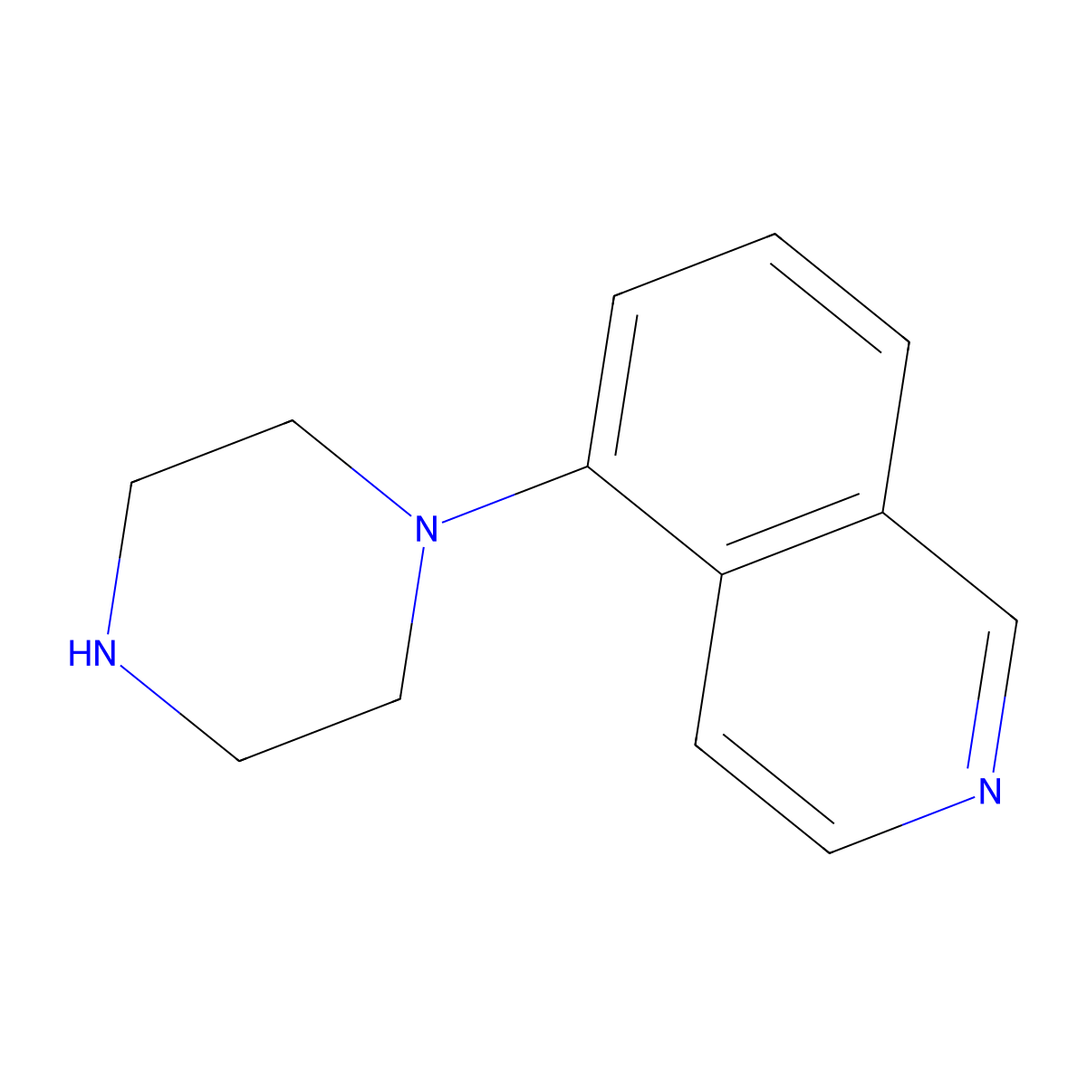 5-(Piperazin-1-yl)isoquinoline molecular structure, CAS 105685-17-4