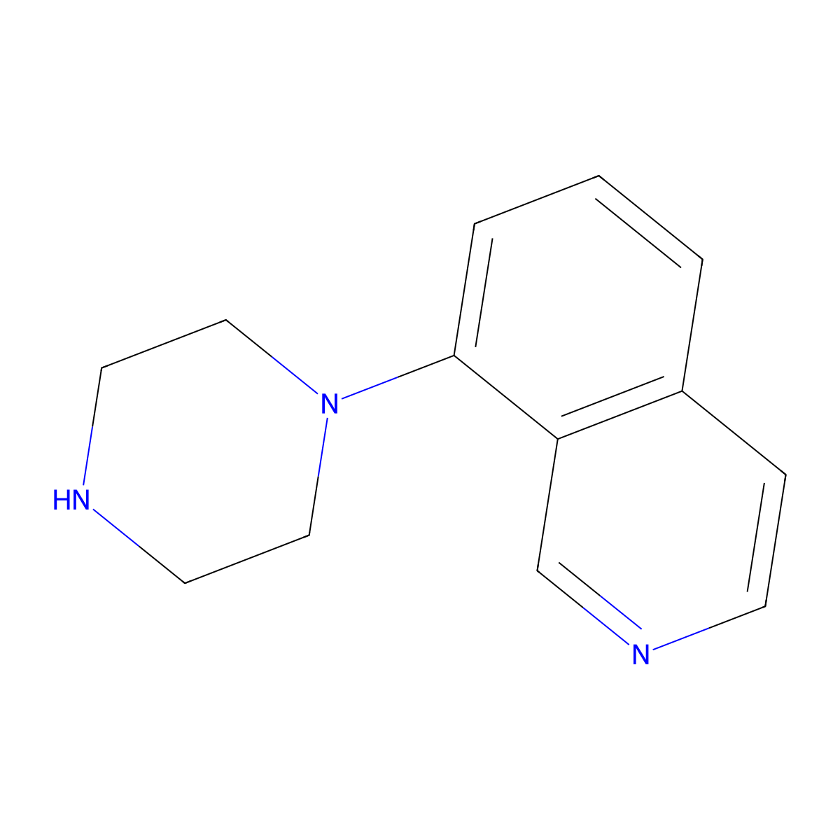 8-(Piperazin-1-yl)isoquinoline molecular structure, CAS 105685-27-6