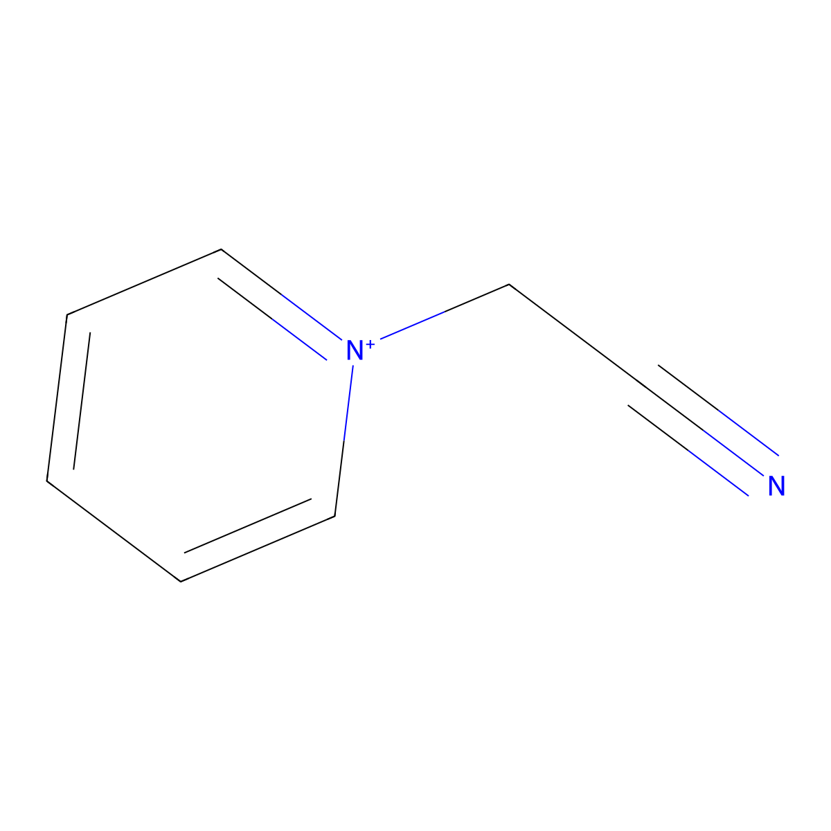 1-(Cyanomethyl)pyridinium molecular structure, CAS 105688-31-1