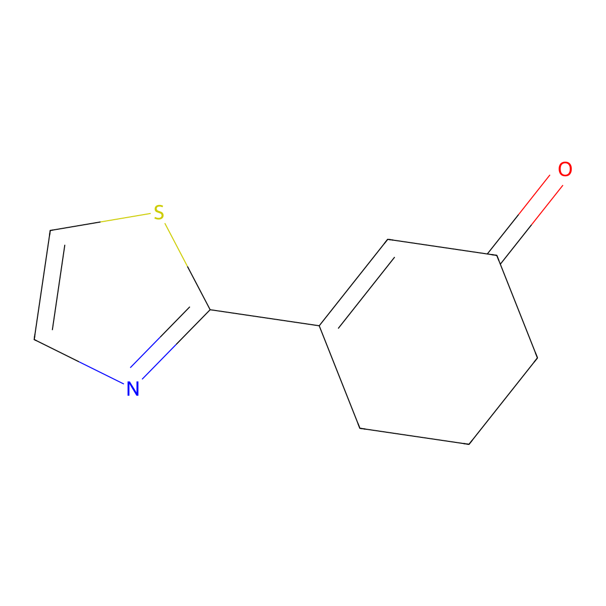 3-Thiazol-2-yl-cyclohex-2-enone molecular structure, CAS 1056882-01-9