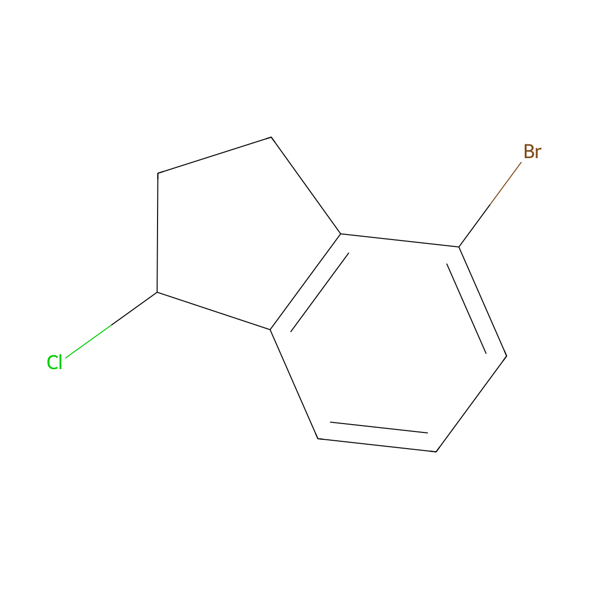 4-bromo-1-chloro-2,3-dihydro-1H-indene molecular structure, CAS 1056894-43-9