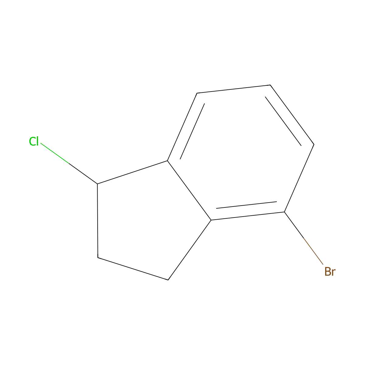 4-bromo-1-chloro-2,3-dihydro-1H-indene molecular structure, CAS 1056894-43-9