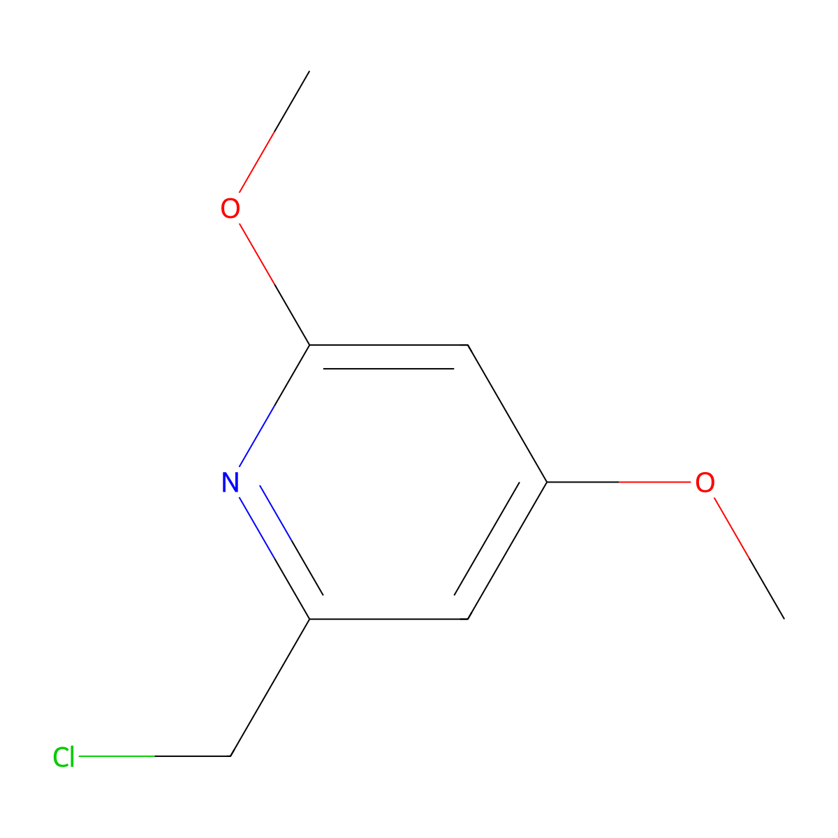 2-(Chloromethyl)-4,6-dimethoxypyridine molecular structure, CAS 1056894-51-9