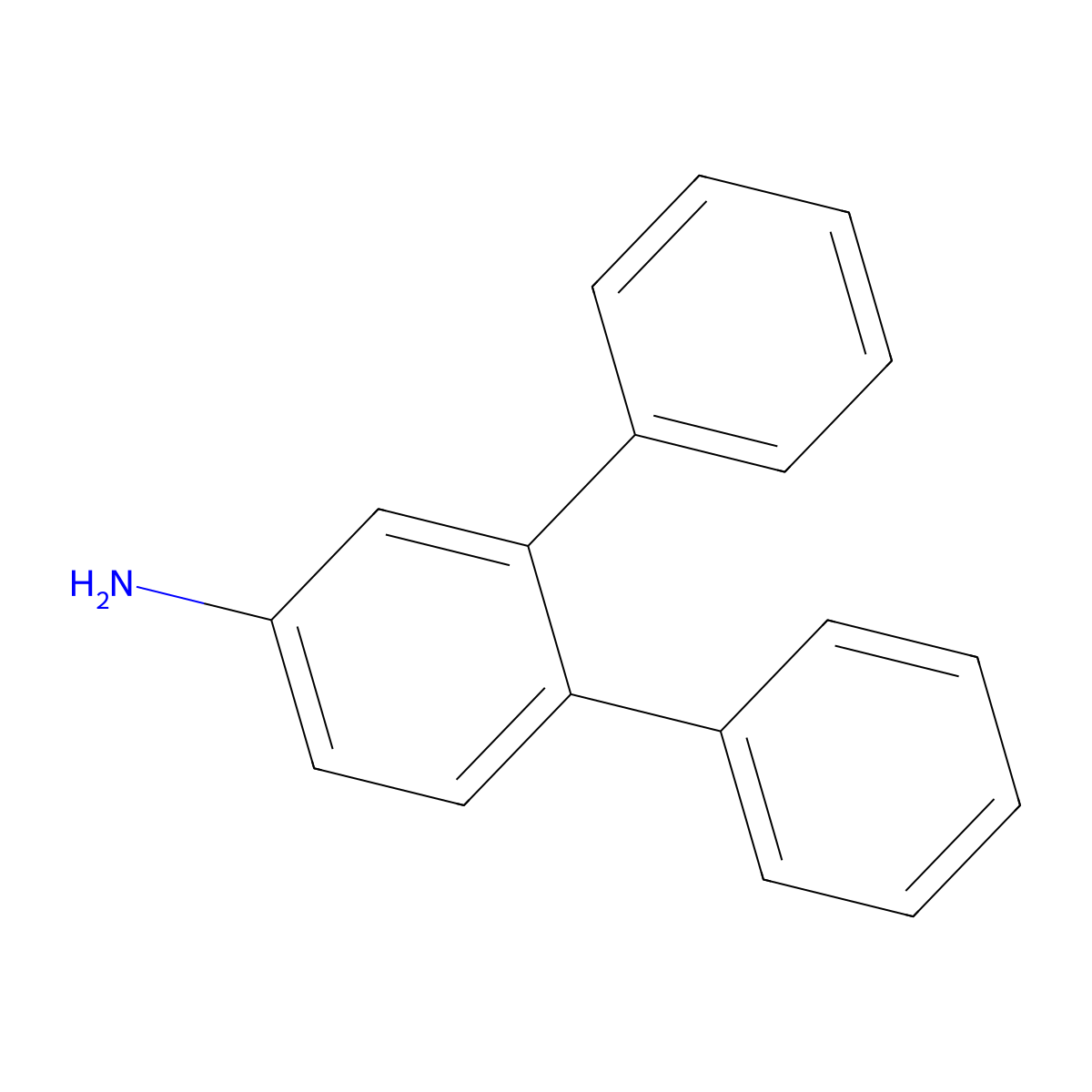 3,4-Diphenylaniline molecular structure, CAS 10569-67-2