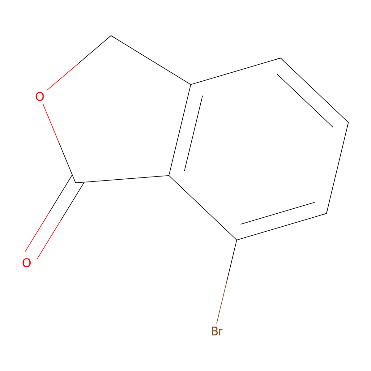 7-Bromo-2-benzofuran-1(3H)-one molecular structure, CAS 105694-44-8