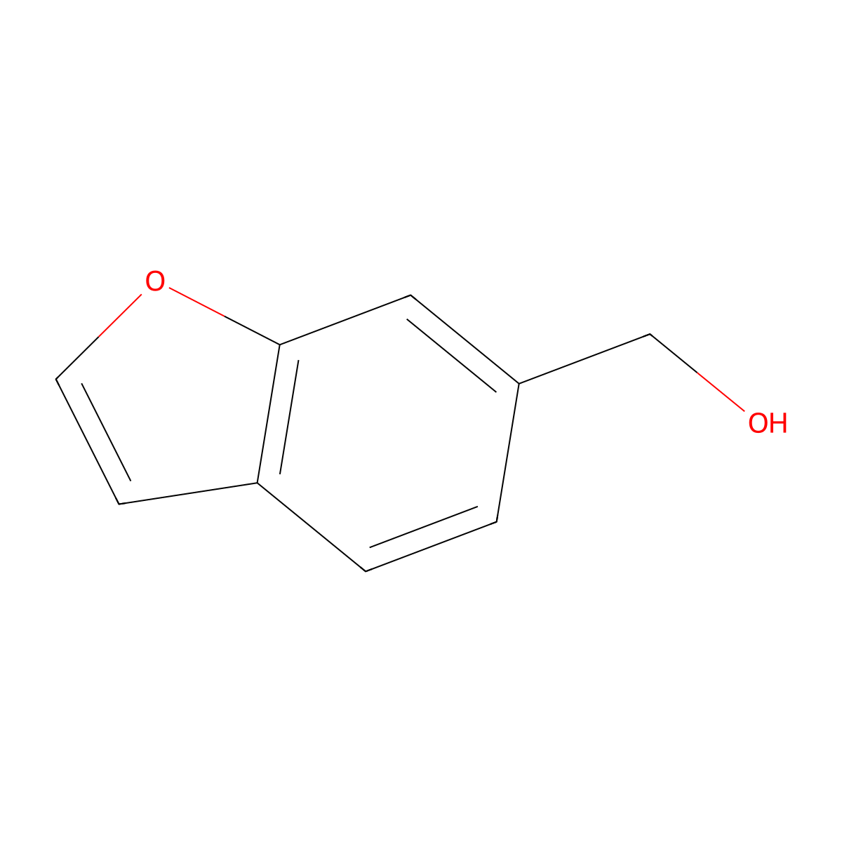 Benzofuran-6-ylmethanol molecular structure, CAS 1056942-24-5