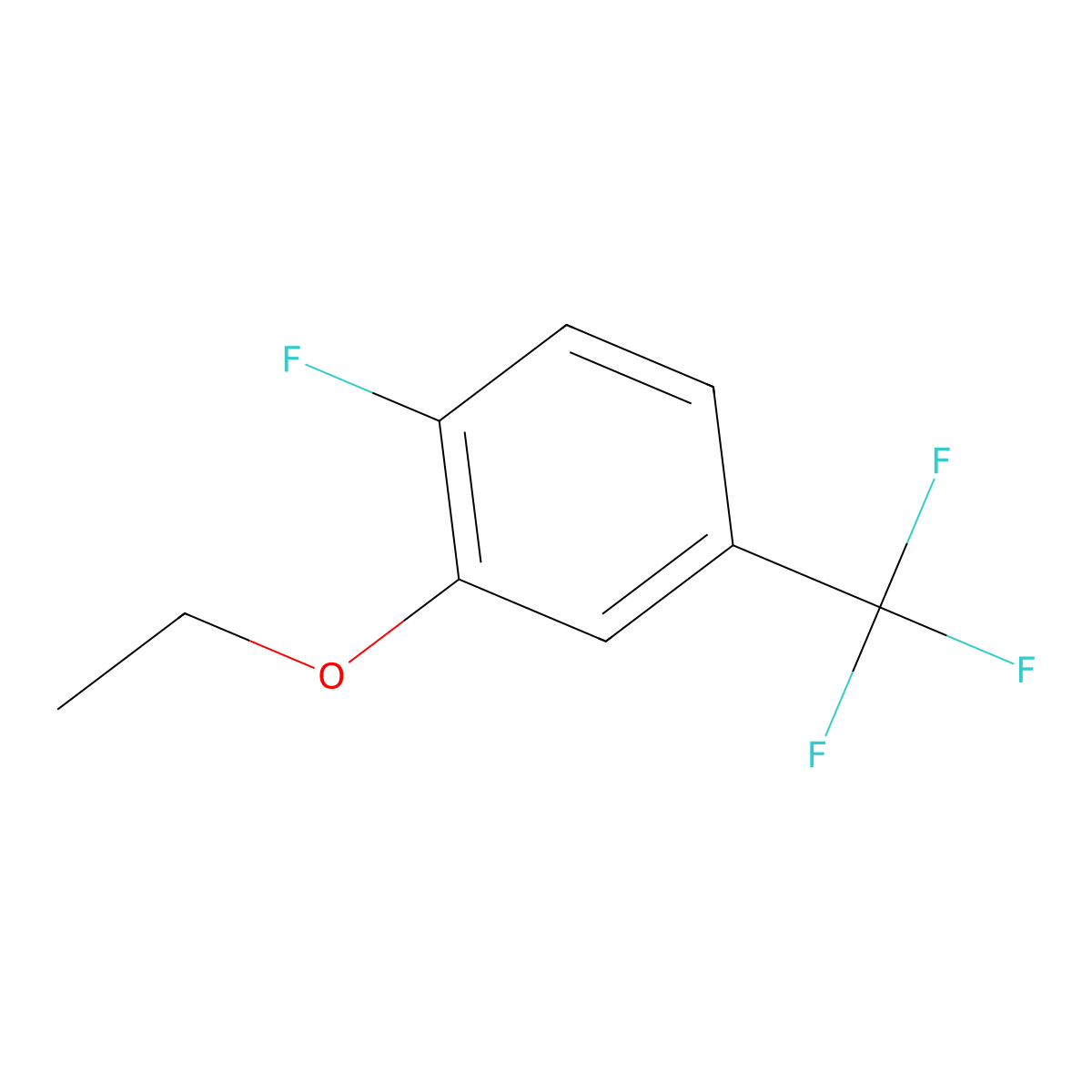 2-Ethoxy-1-fluoro-4-(trifluoromethyl)benzene molecular structure, CAS 1056942-33-6