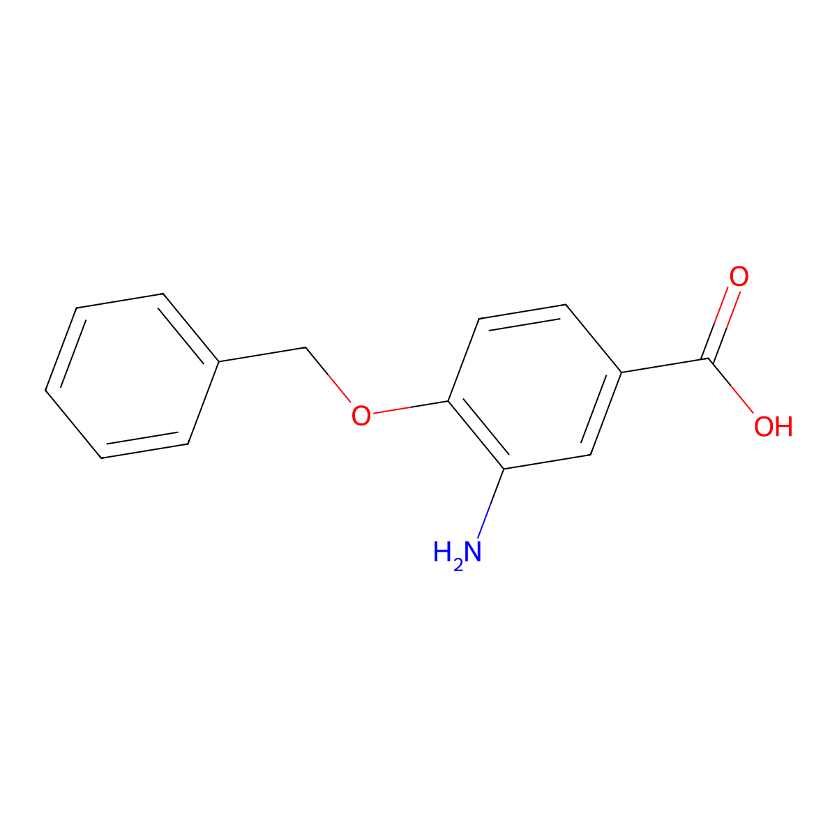 3-Amino-4-(benzyloxy)benzoic acid molecular structure, CAS 1056952-82-9