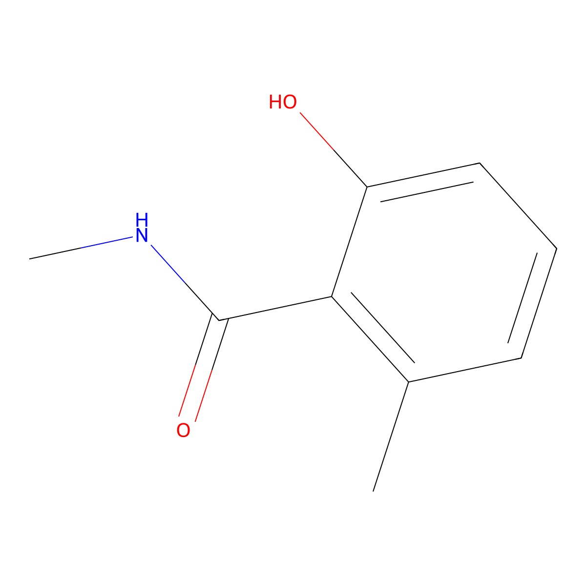 2-Hydroxy-N,6-dimethylbenzamide molecular structure, CAS 1056953-98-0