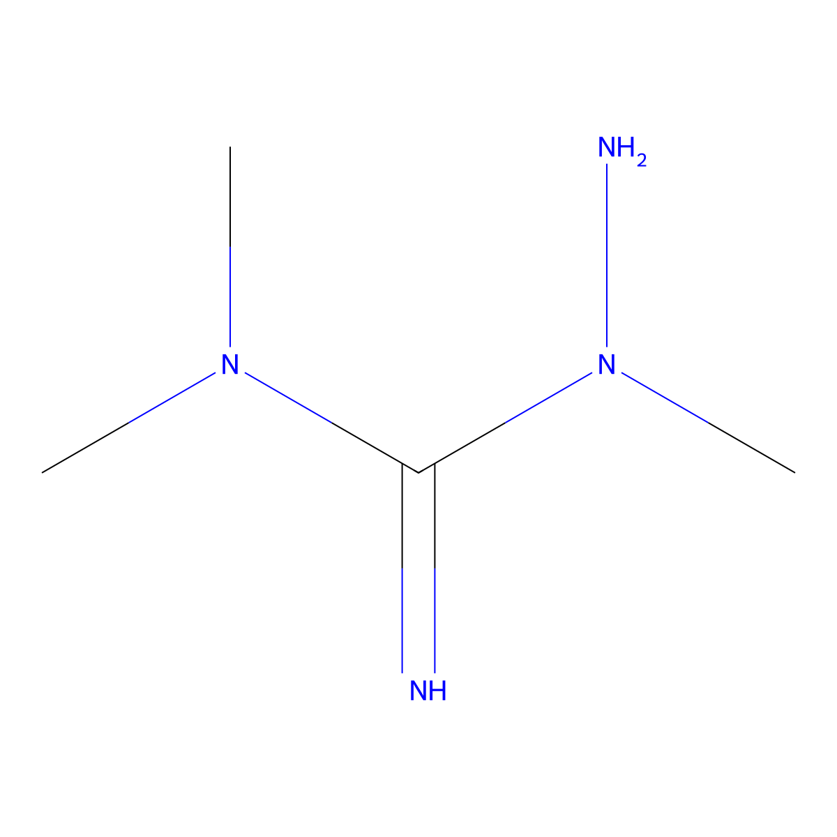 N,N,1-trimethylhydrazine-1-carboximidamide molecular structure, CAS 1056965-74-2