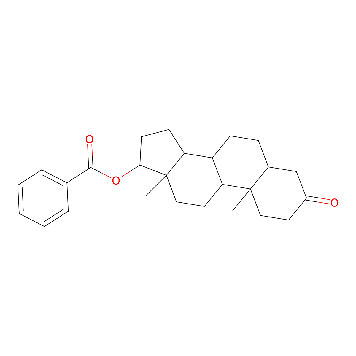 Dihydrotestosterone benzoate molecular structure, CAS 1057-07-4
