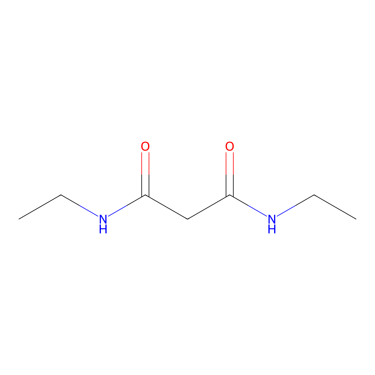 N,N'-diethylpropanediamide molecular structure, CAS 10570-32-8