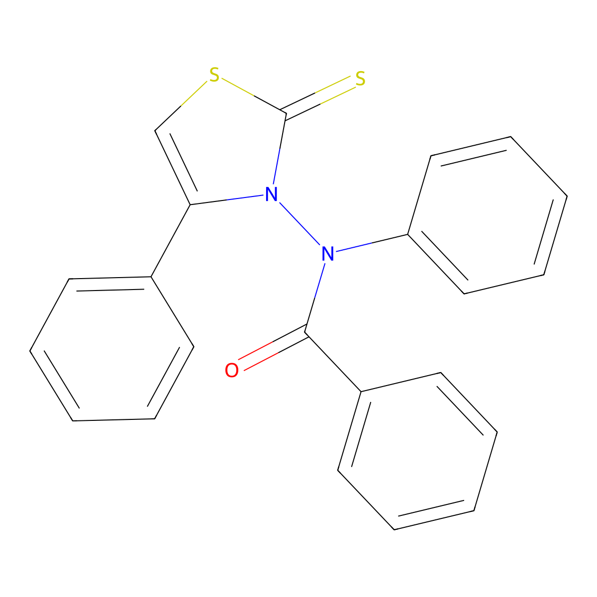 N-Phenyl-N-(4-phenyl-2-sulfanylidene-2,3-dihydro-1,3-thiazol-3-yl)benzamide molecular structure, CAS 105701-07-3