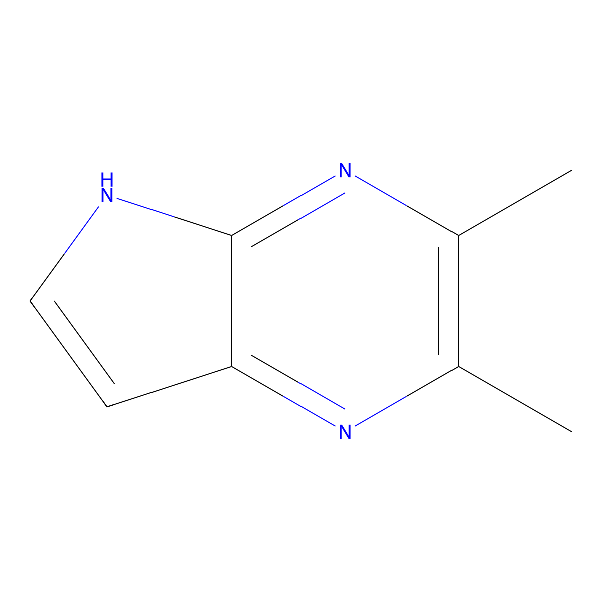 2,3-dimethyl-5H-pyrrolo[2,3-b]pyrazine molecular structure, CAS 1057077-09-4