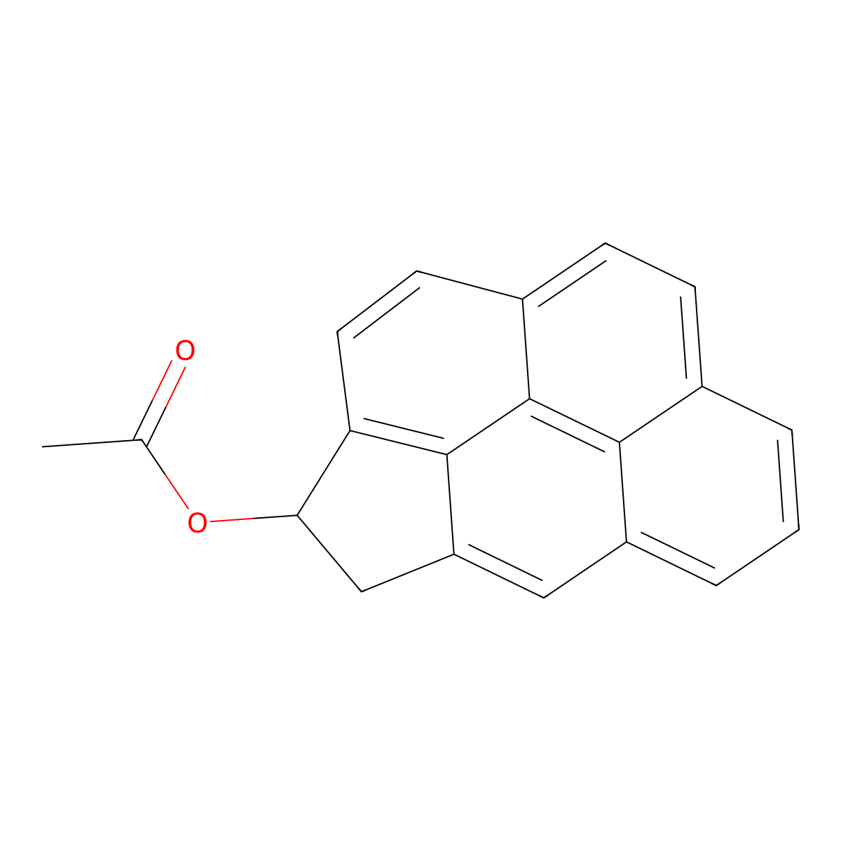 3-Acetoxy-3,4-dihydrocyclopenta(cd)pyrene molecular structure, CAS 105708-67-6