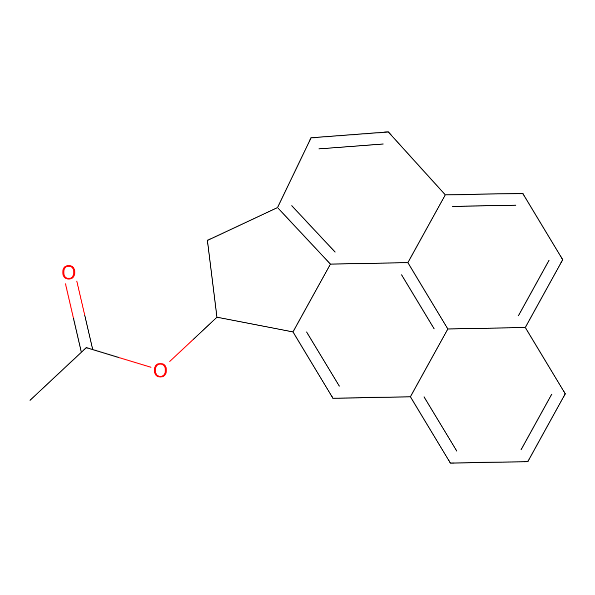 4-Acetoxy-3,4-dihydrocyclopenta(cd)pyrene molecular structure, CAS 105708-68-7