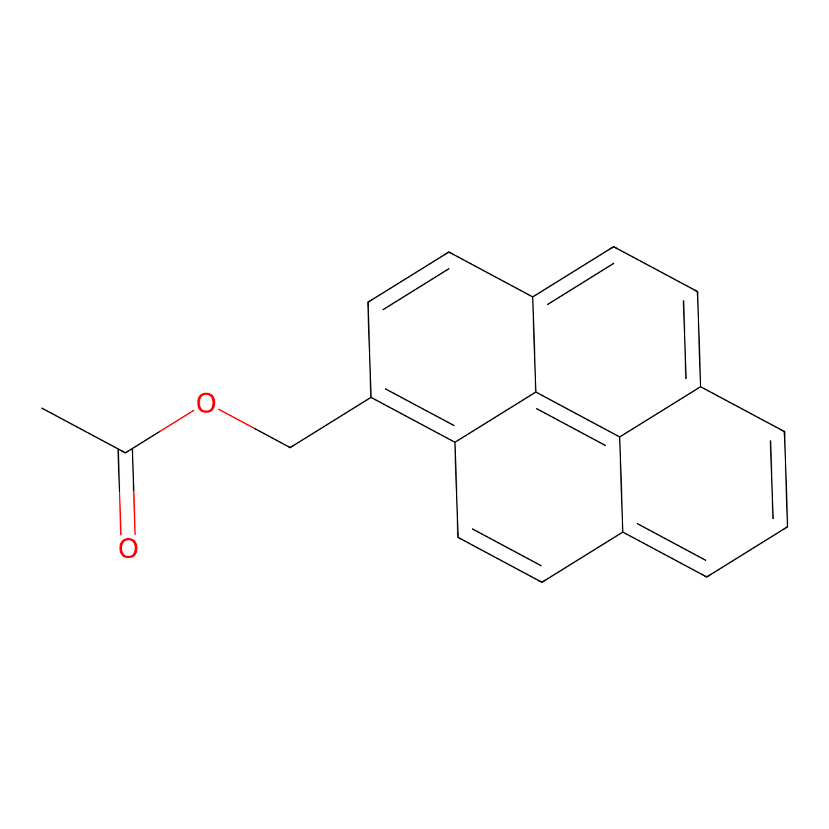 1-Acetoxymethylpyrene molecular structure, CAS 105708-79-0