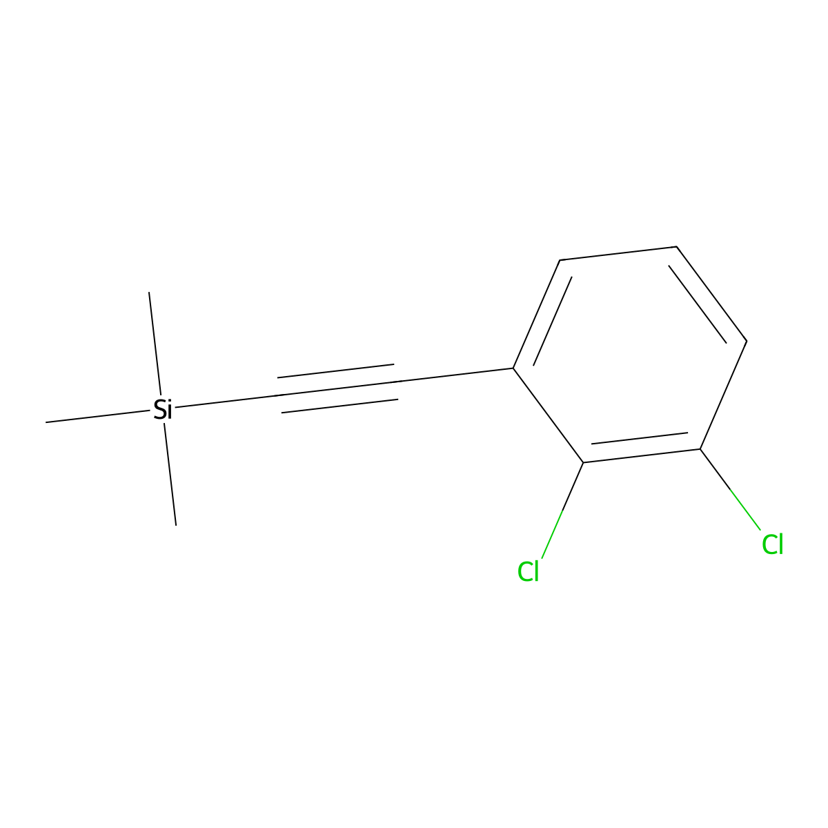 [(2,3-Dichlorophenyl)ethynyl](trimethyl)silane molecular structure, CAS 1057096-65-7