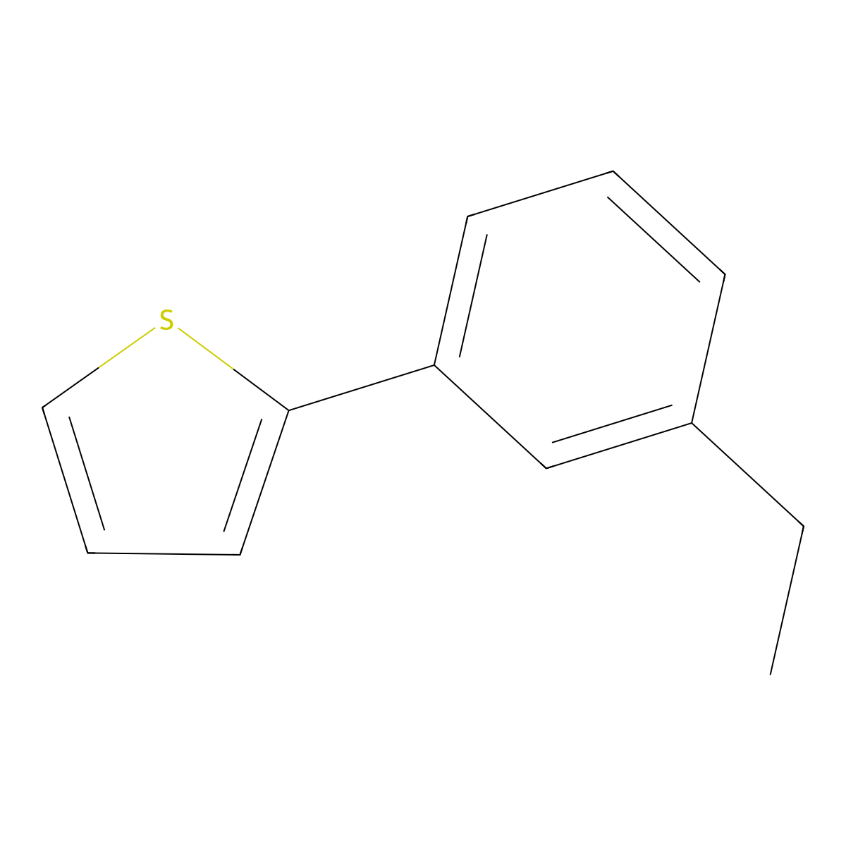 2-(3-Ethylphenyl)thiophene molecular structure, CAS 1057216-51-9