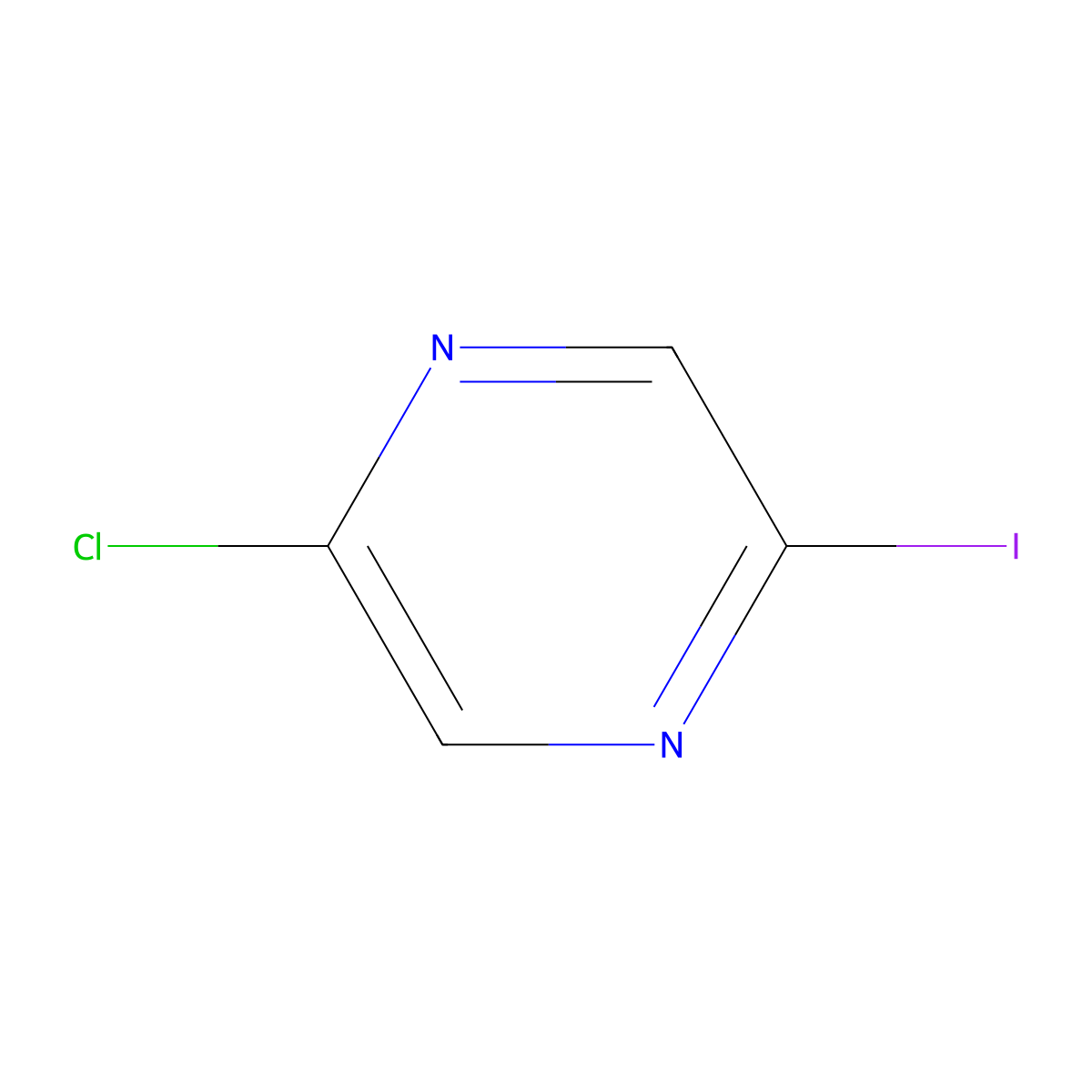 2-Chloro-5-iodopyrazine molecular structure, CAS 1057216-55-3