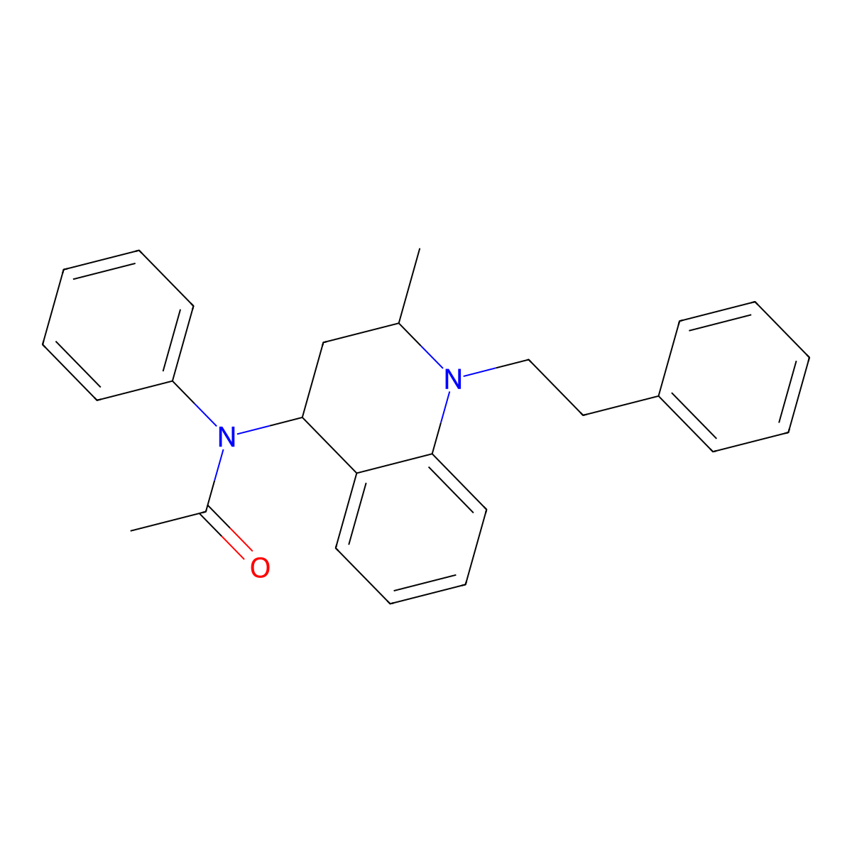 N-[2-methyl-1-(2-phenylethyl)-1,2,3,4-tetrahydroquinolin-4-yl]-N-phenylacetamide molecular structure, CAS 1057220-55-9