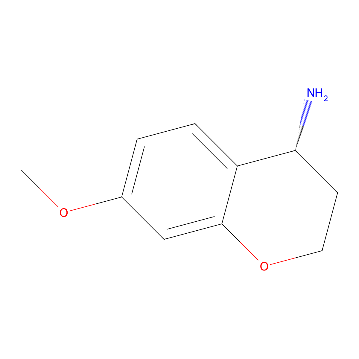 (R)-7-Methoxychroman-4-amine molecular structure, CAS 1057246-82-8