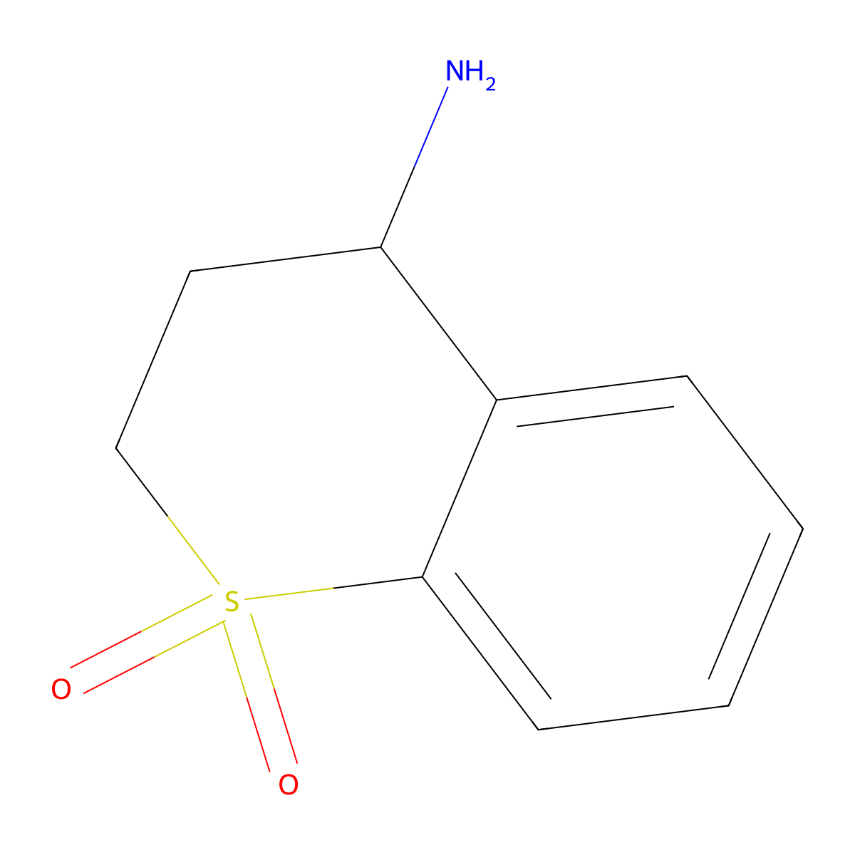 (4R)-4-Amino-3,4-dihydro-2H-1lambda6-benzothiopyran-1,1-dione molecular structure, CAS 1057246-83-9