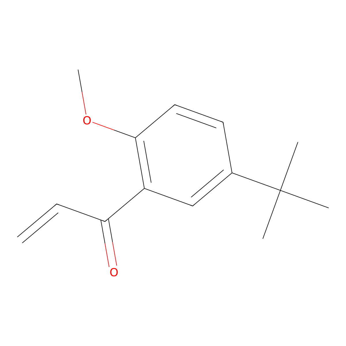 1-(5-Tert-butyl-2-methoxyphenyl)prop-2-en-1-one molecular structure, CAS 105725-87-9