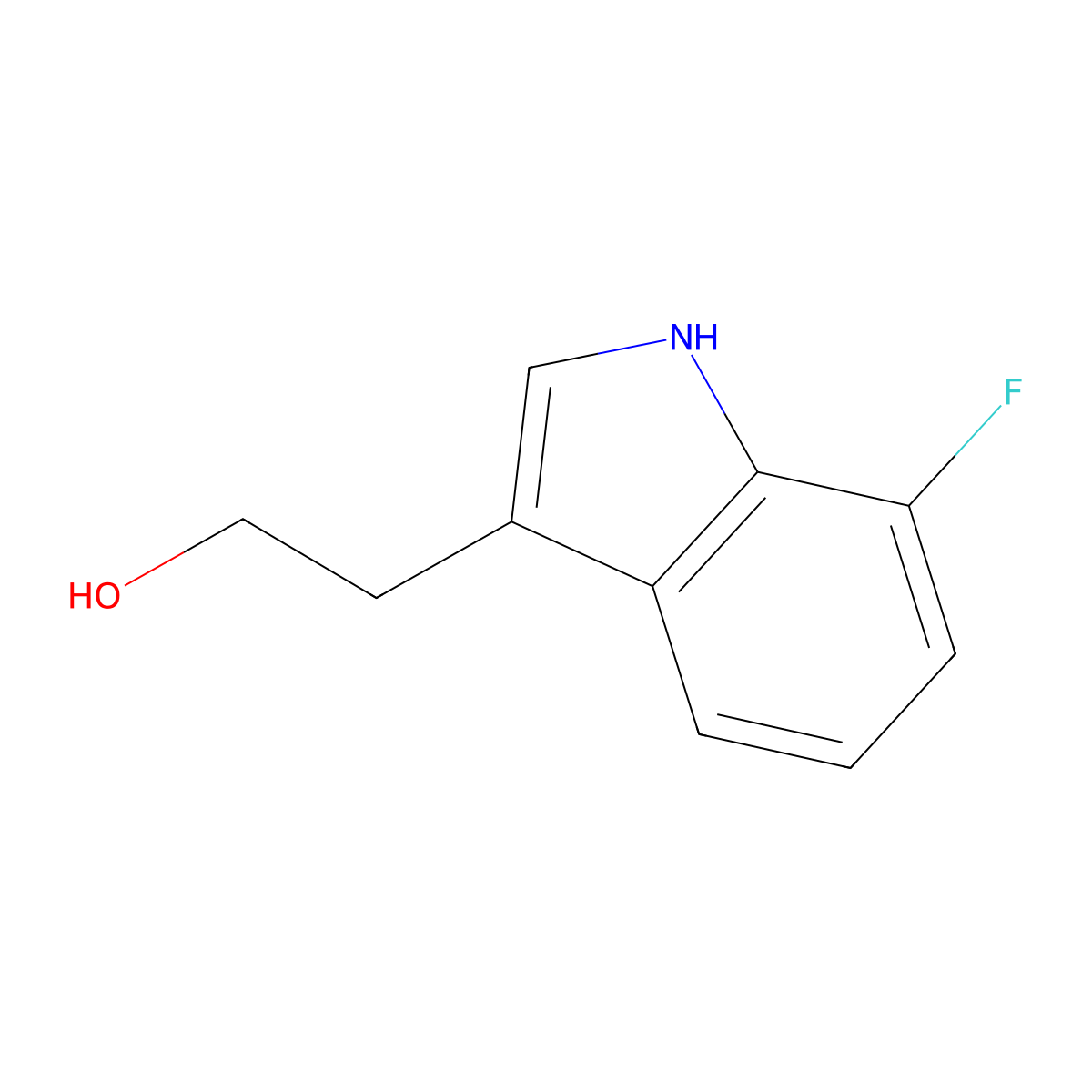 2-(7-Fluoro-1H-indol-3-yl)ethanol molecular structure, CAS 1057260-27-1