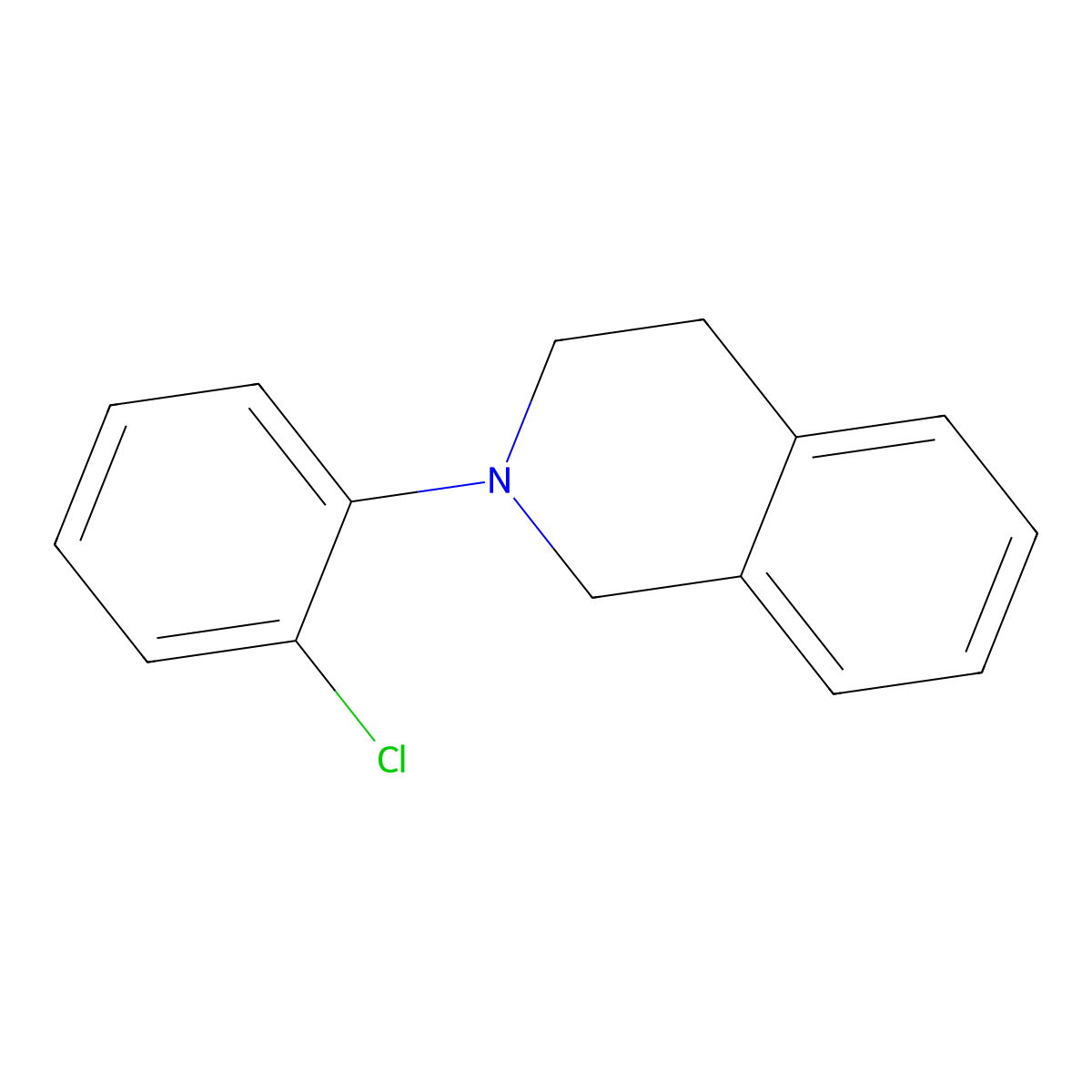 2-(2-Chlorophenyl)-1,2,3,4-tetrahydroisoquinoline molecular structure, CAS 1057279-92-1