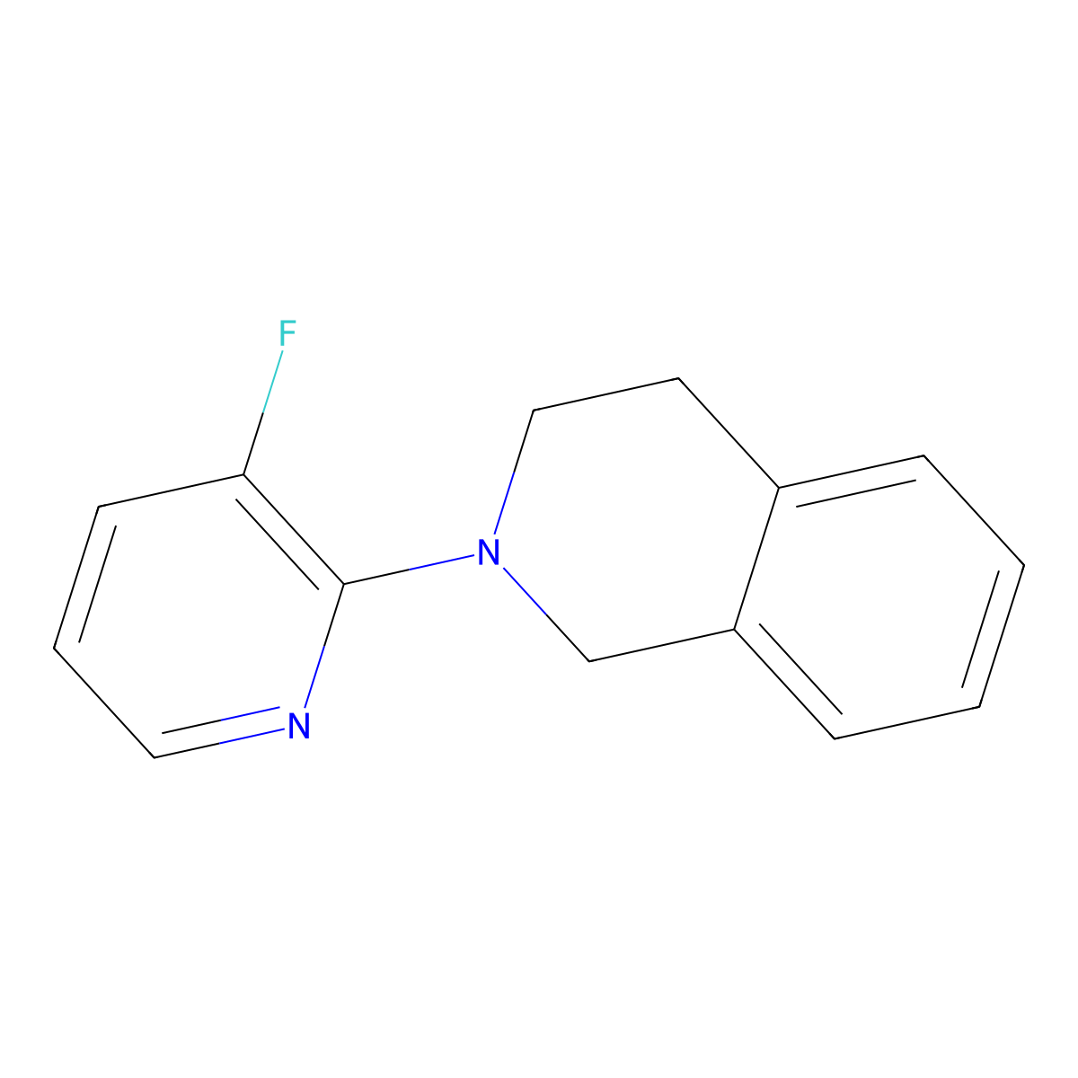 2-(3-Fluoropyridin-2-yl)-1,2,3,4-tetrahydroisoquinoline molecular structure, CAS 1057280-98-4