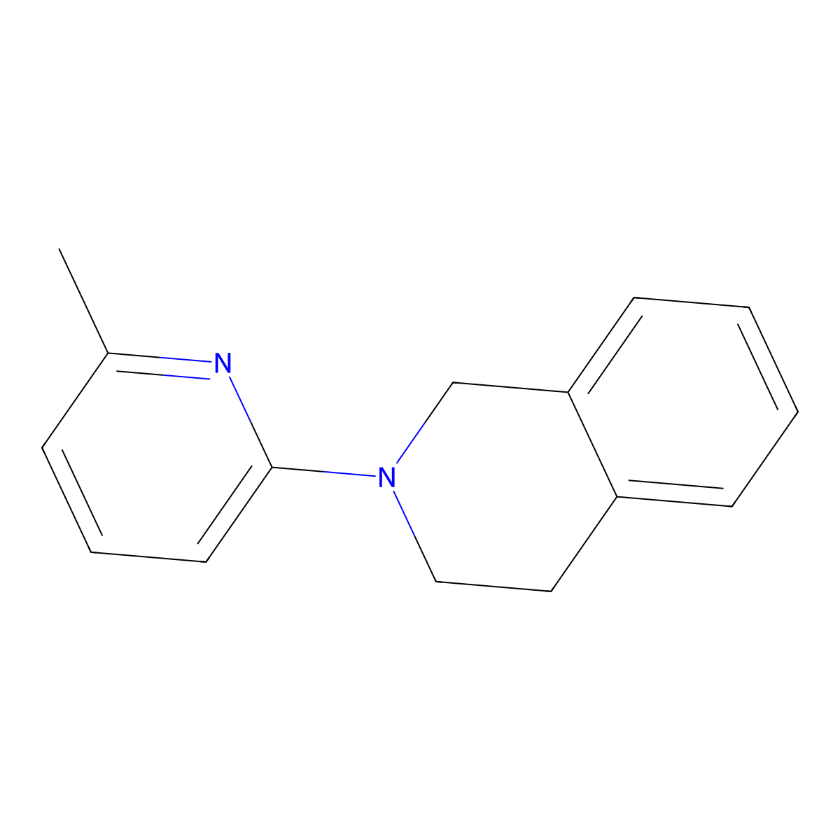 2-(6-Methylpyridin-2-yl)-1,2,3,4-tetrahydroisoquinoline molecular structure, CAS 1057281-36-3