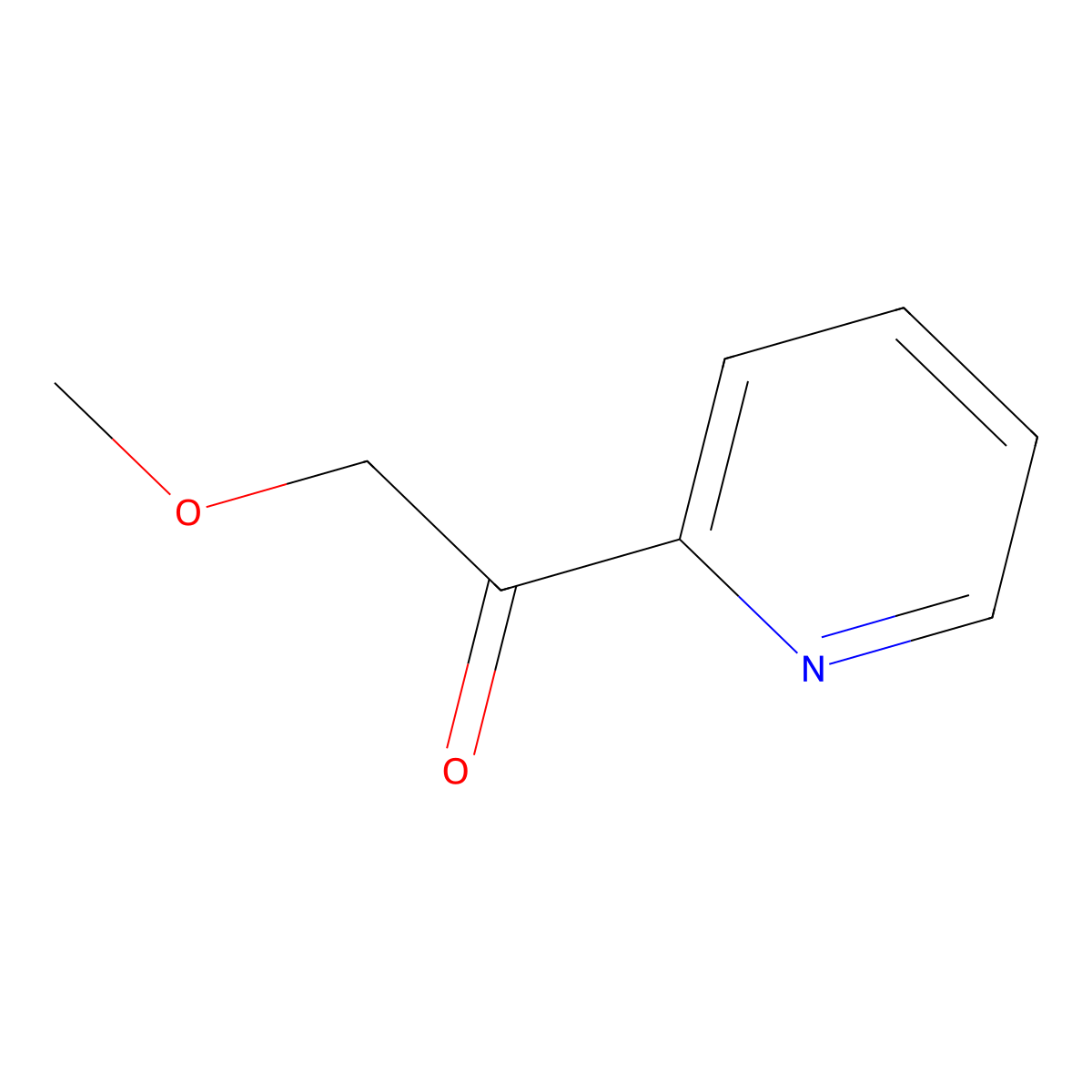 2-Methoxy-1-(pyridin-2-yl)ethan-1-one molecular structure, CAS 105729-06-4