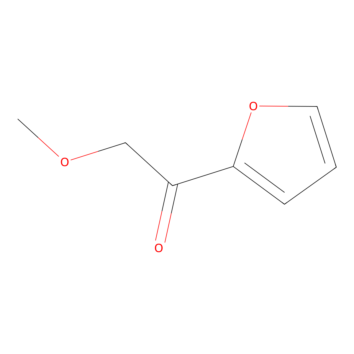 1-(Furan-2-yl)-2-methoxyethan-1-one molecular structure, CAS 105729-08-6