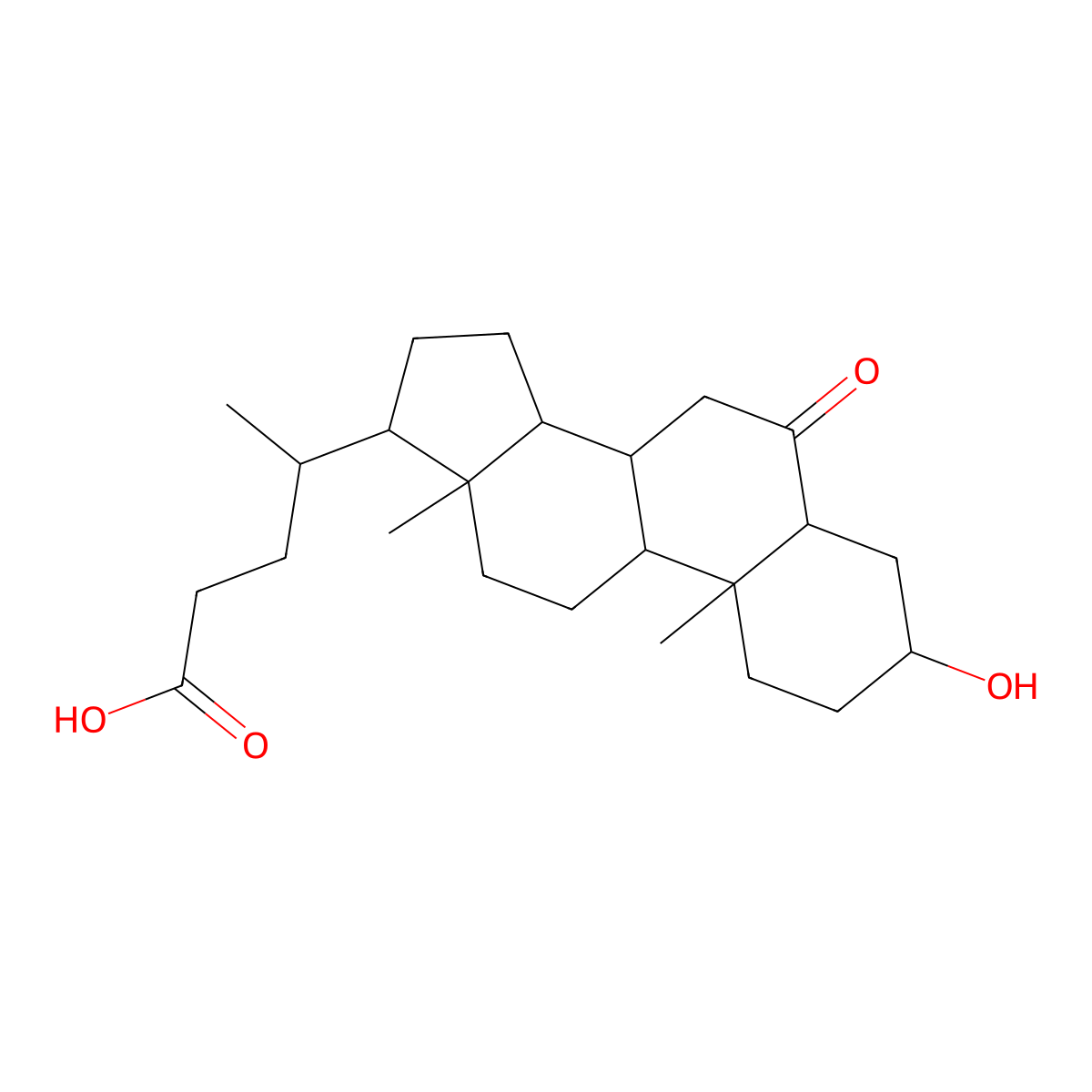 3alpha-Hydroxy-6-oxo-5alpha-cholan-24-oic acid molecular structure, CAS 10573-17-8