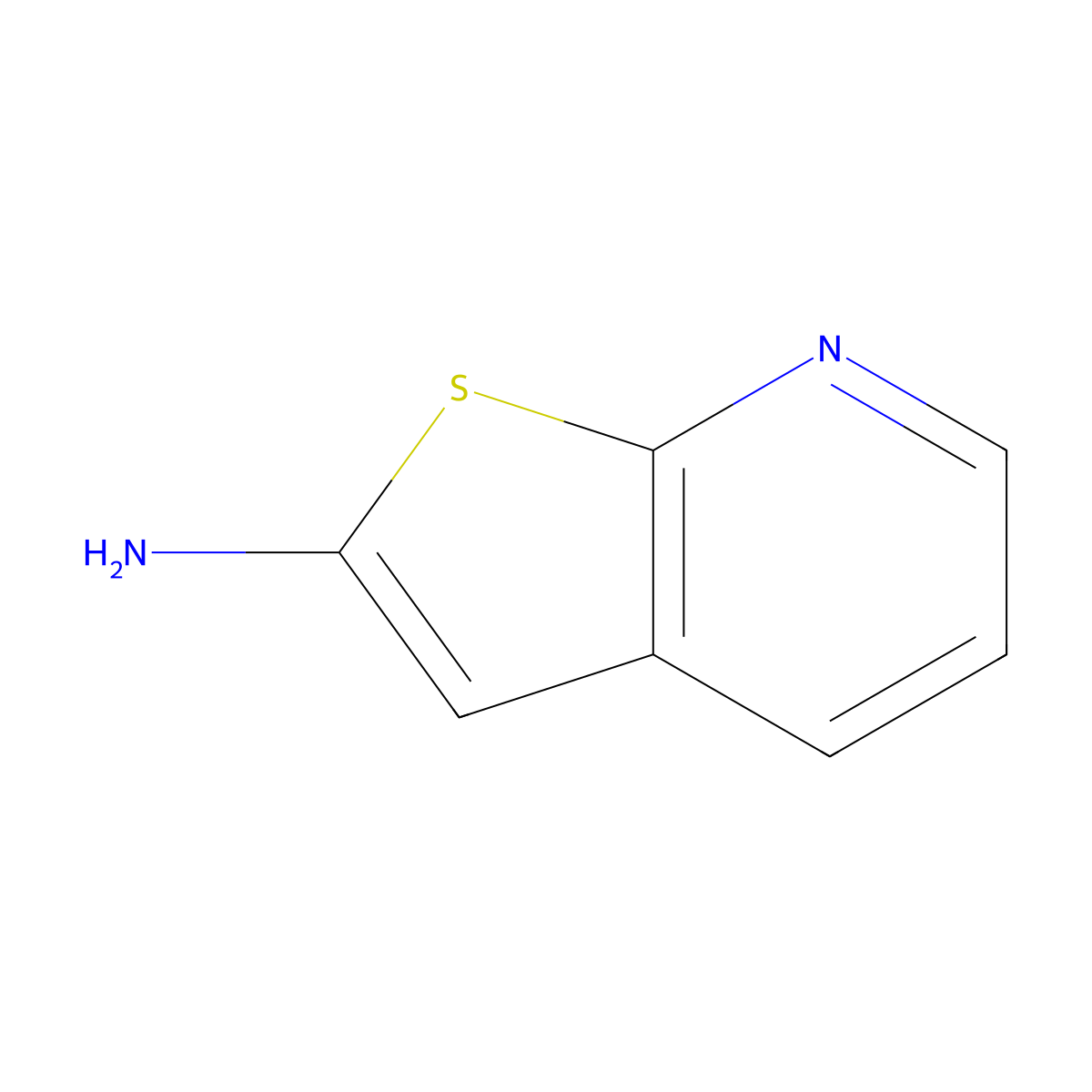 Thieno(2,3-b)pyridin-2-amine molecular structure, CAS 1057326-75-6