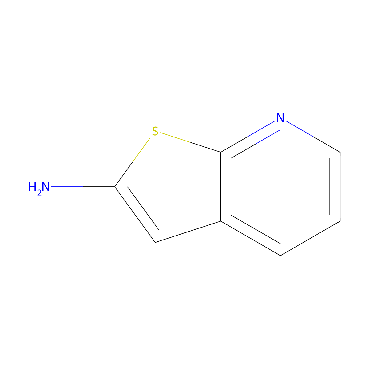 Thieno(2,3-b)pyridin-2-amine molecular structure, CAS 1057326-75-6