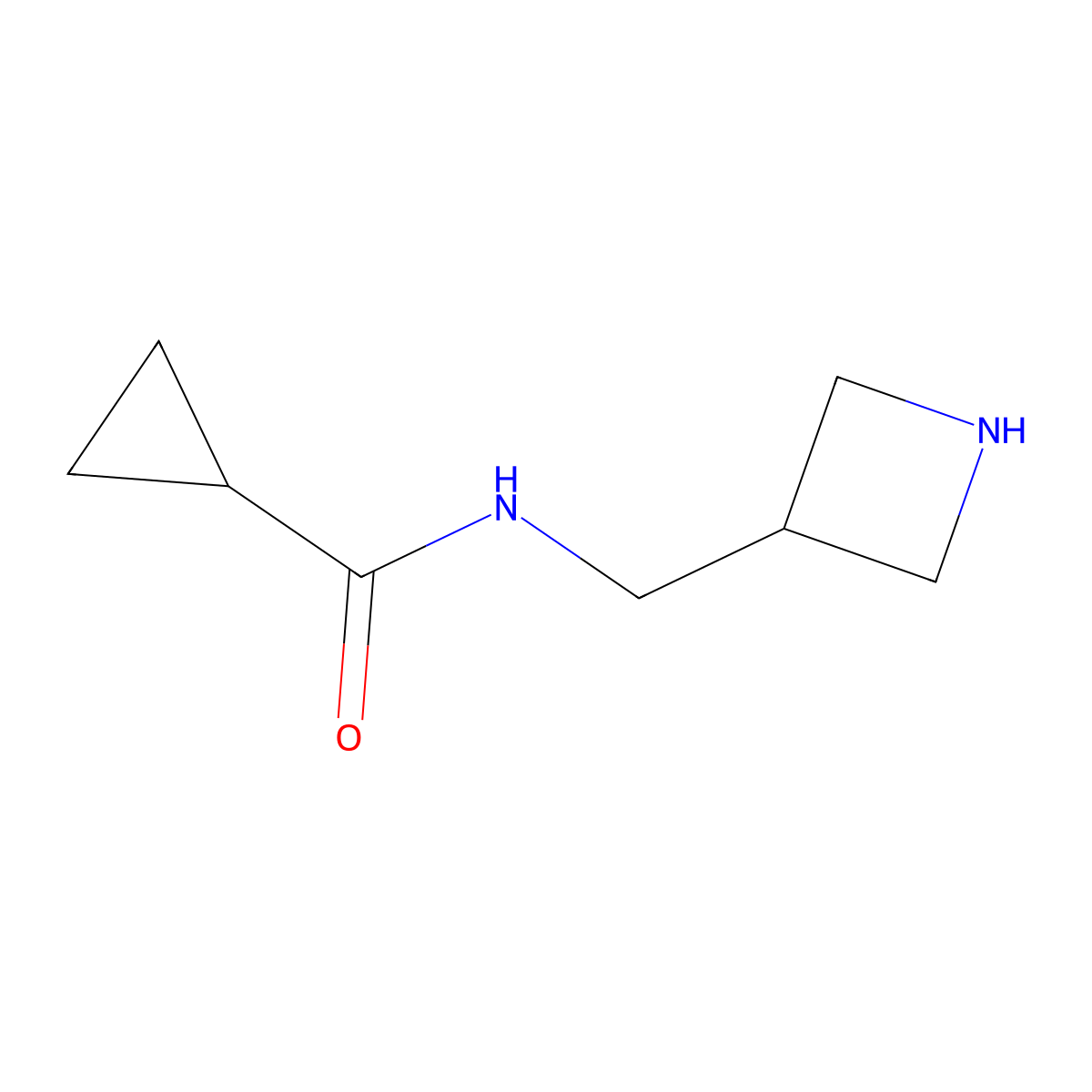 N-(3-Azetidinylmethyl)cyclopropylcarboxamide HCl molecular structure, CAS 1057343-91-5