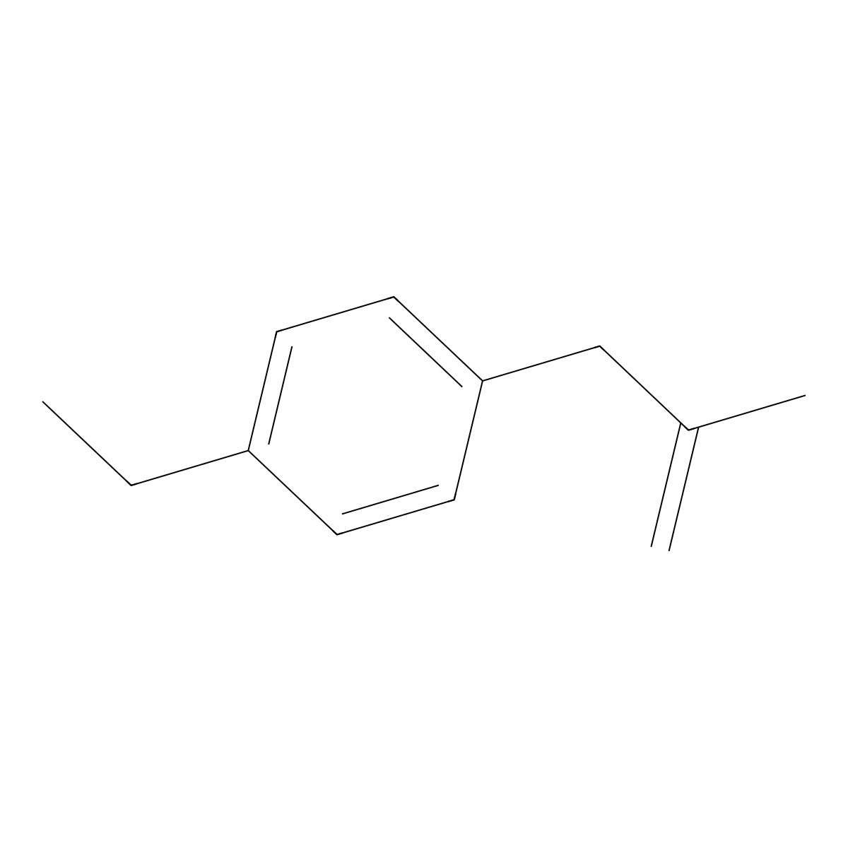 3-(4-Ethylphenyl)-2-methyl-1-propene molecular structure, CAS 105737-91-5