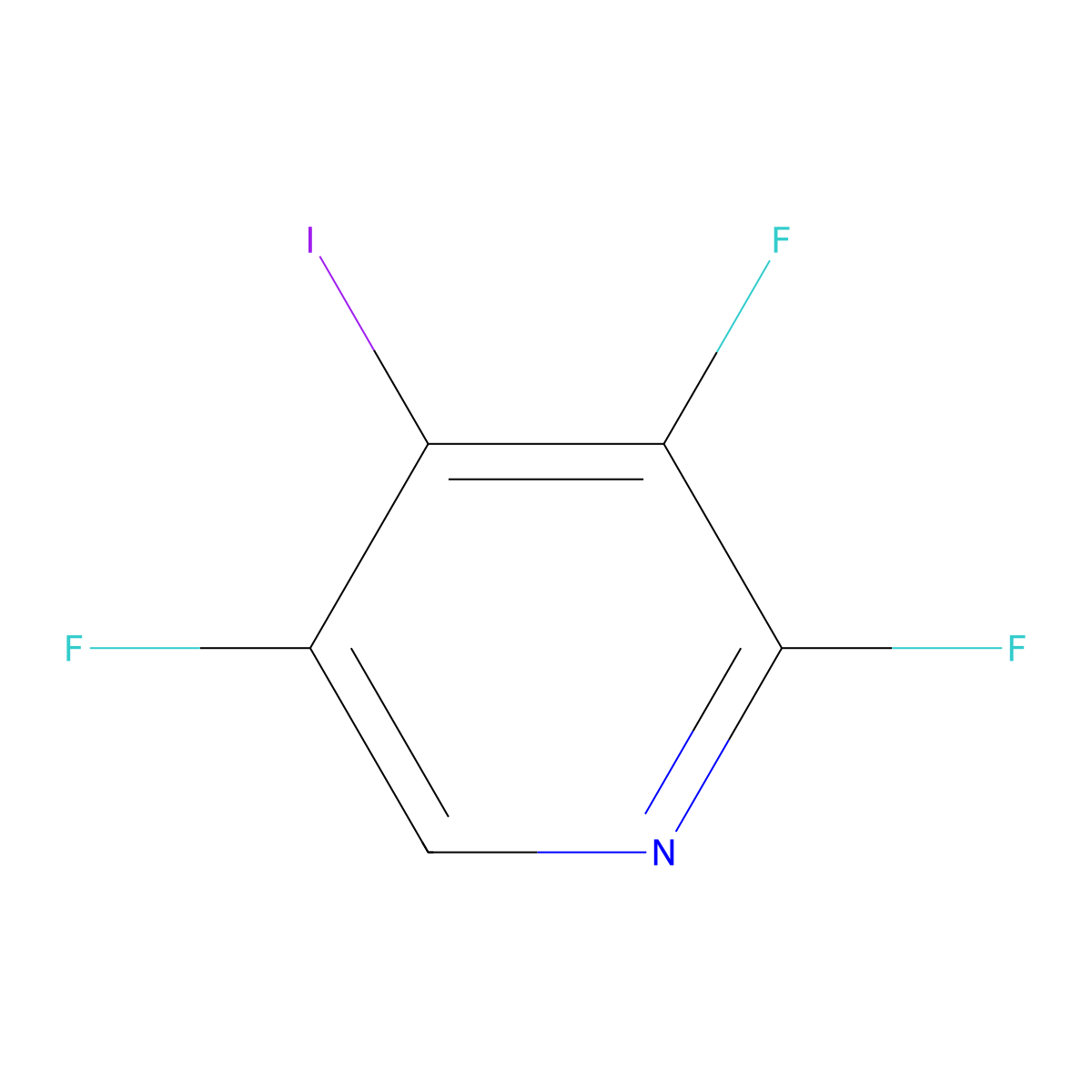 2,3,5-Trifluoro-4-iodopyridine molecular structure, CAS 1057393-65-3
