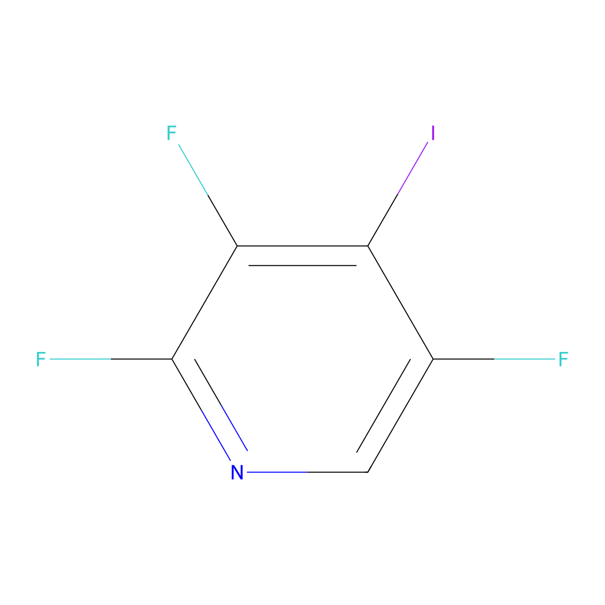 2,3,5-Trifluoro-4-iodopyridine molecular structure, CAS 1057393-65-3