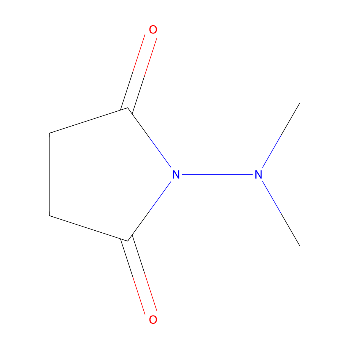 1-(Dimethylamino)pyrrolidine-2,5-dione molecular structure, CAS 10574-06-8
