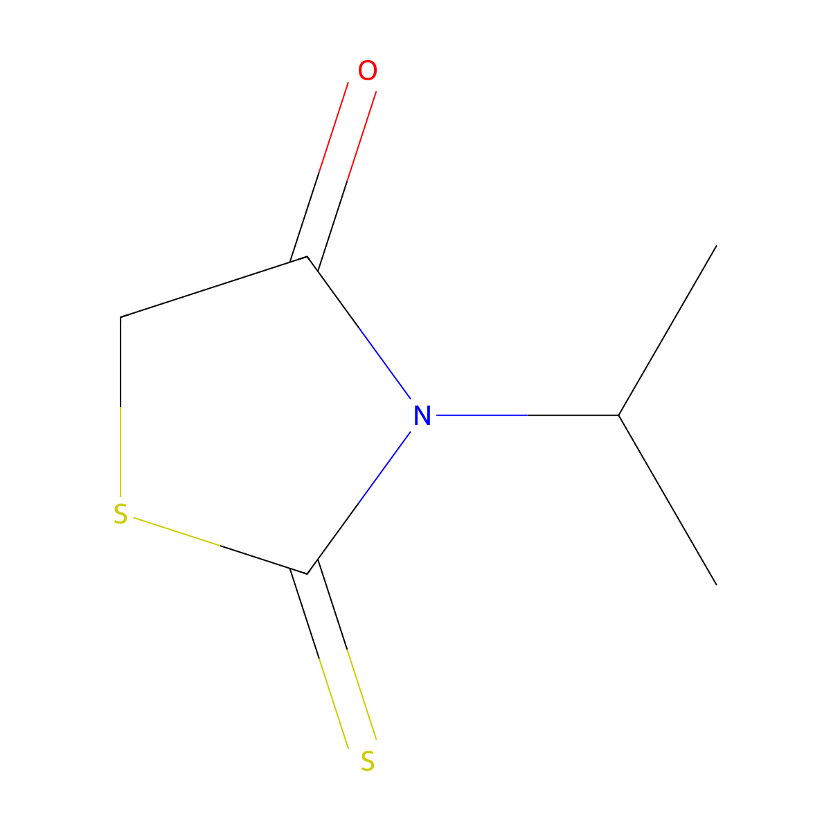 3-Isopropyl-2-thioxothiazolidin-4-one molecular structure, CAS 10574-68-2