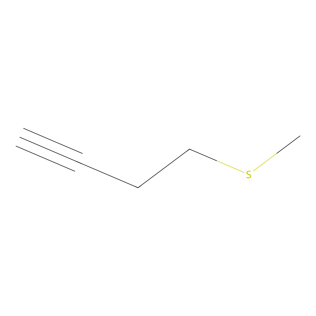 4-(Methylsulfanyl)but-1-yne molecular structure, CAS 10574-94-4