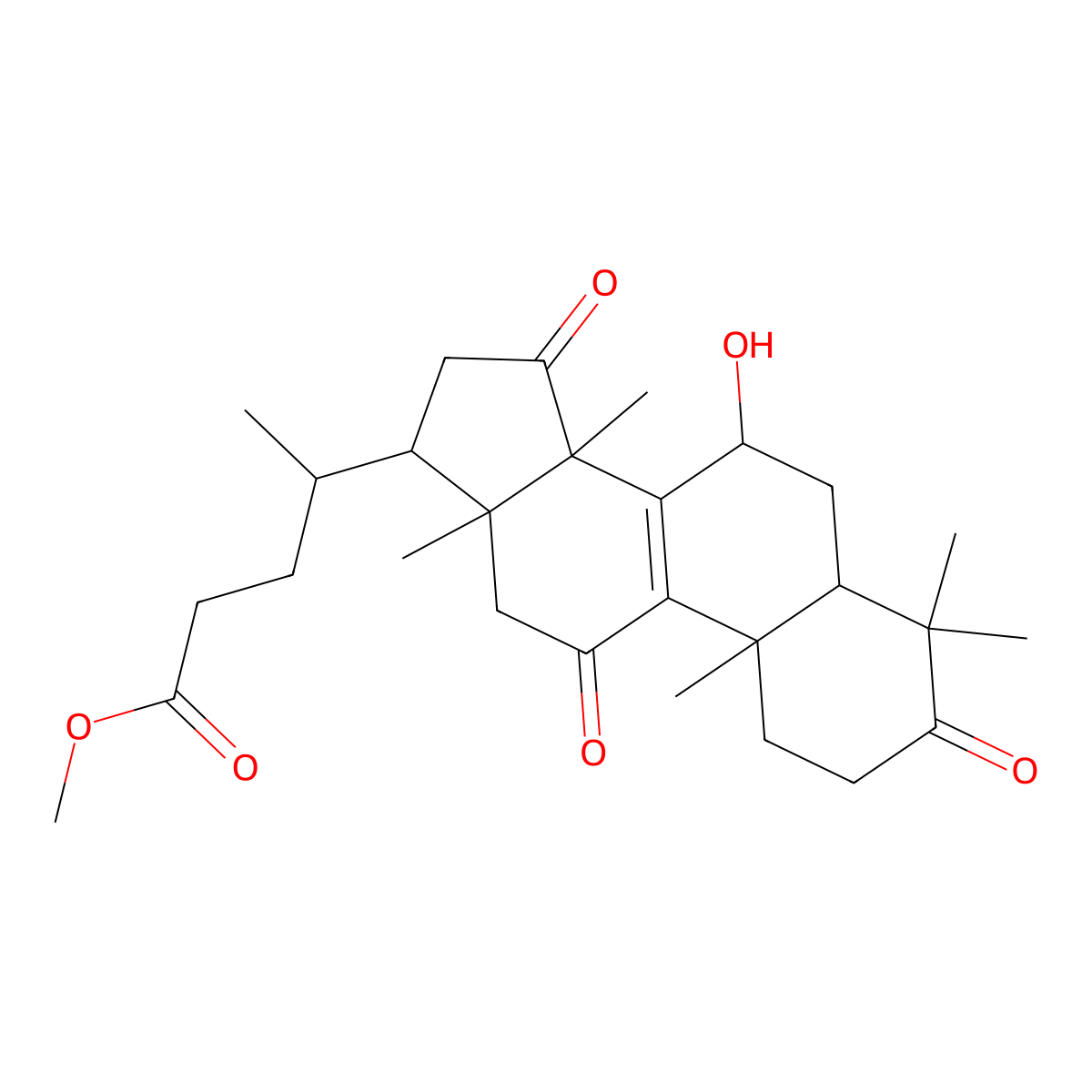 Methyl lucidenate A molecular structure, CAS 105742-79-8