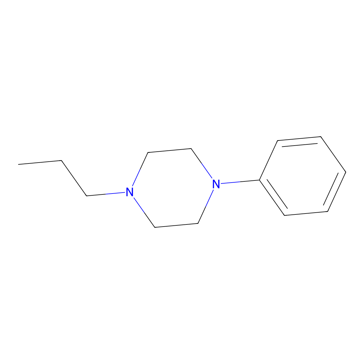 1-Phenyl-4-propylpiperazine molecular structure, CAS 105746-13-2