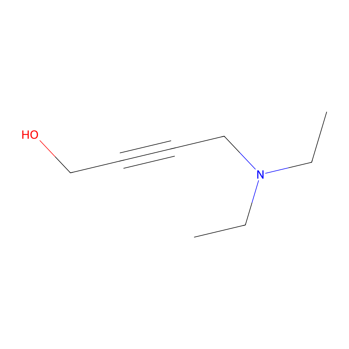 4-(Diethylamino)-2-butyn-1-ol molecular structure, CAS 10575-25-4