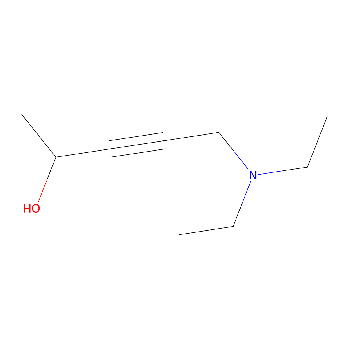5-(Diethylamino)pent-3-yn-2-ol molecular structure, CAS 10575-26-5